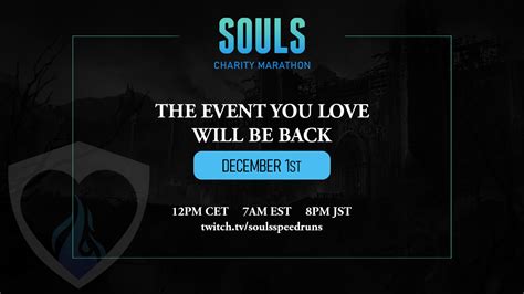 Souls Charity Marathon is back for its 7th year this December!.